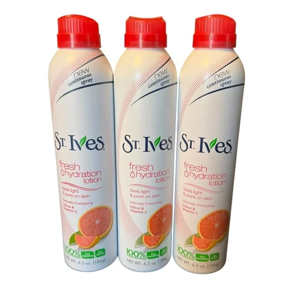 St. Ives Fresh Hydration Lotion Spray Trio - Picture 2 of 6